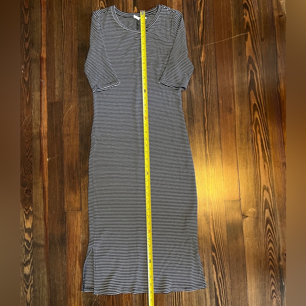 GAP Black and White Striped Dress